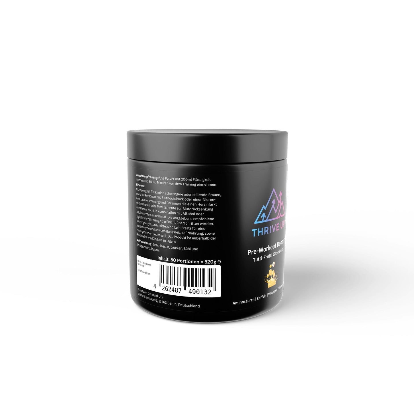 Pre-Workout Booster Tutti Frutti - 520g - Thrive Up Sports and Diet Nutrition