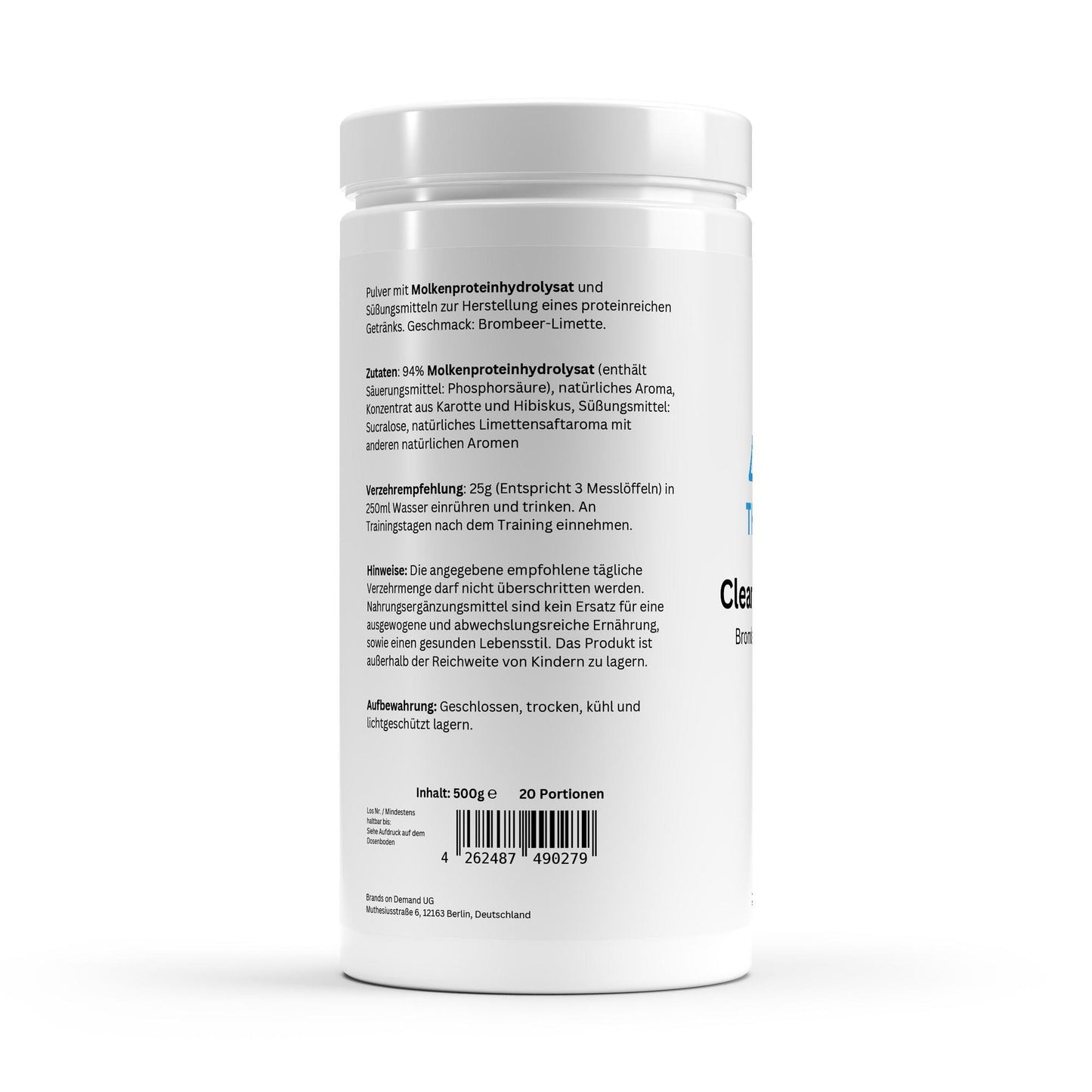 Clear Whey Protein Brombeere-Limette - 500g - Thrive Up Sports and Diet Nutrition