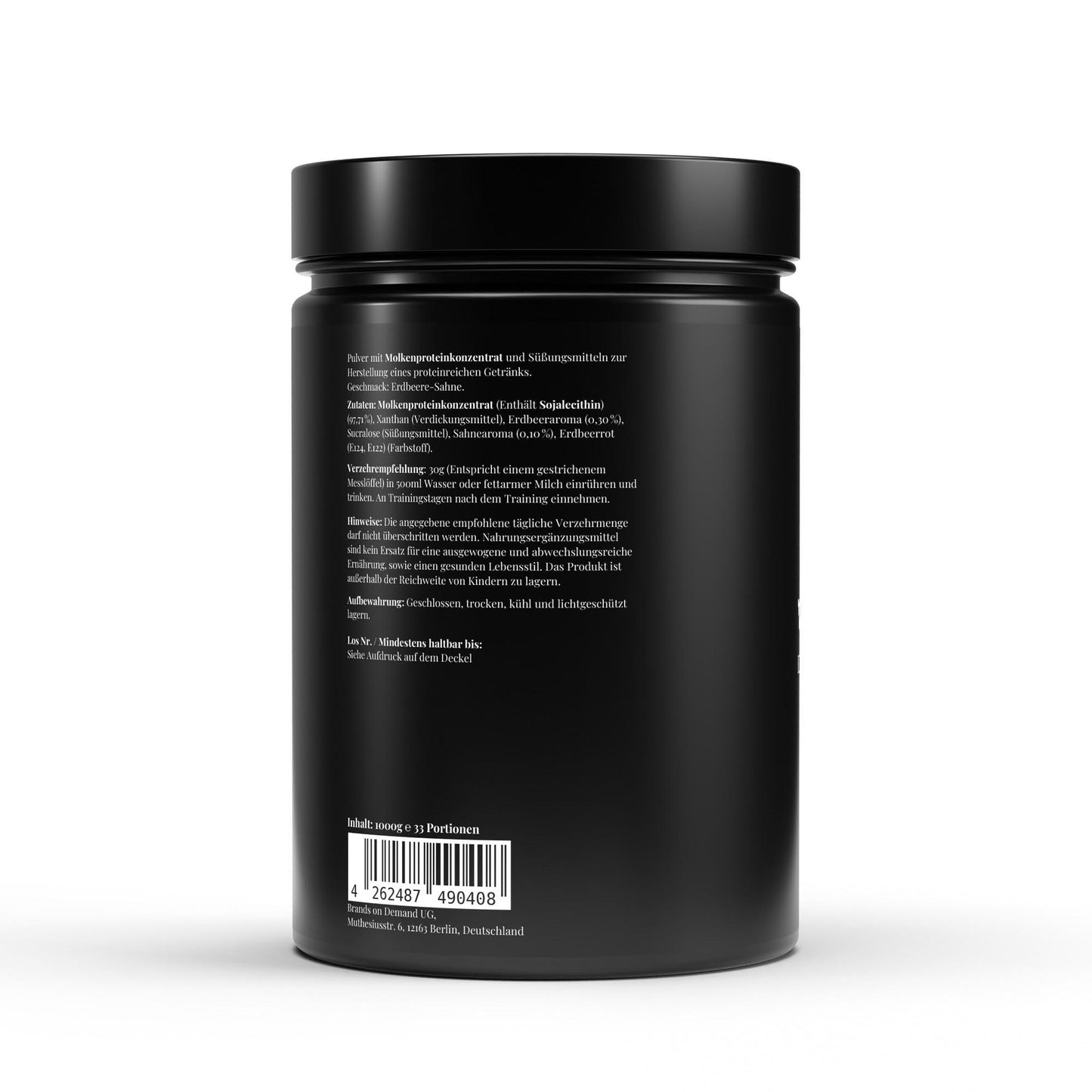 Premium Whey Protein Erdbeere - 1.000g - Thrive Up Sports and Diet Nutrition