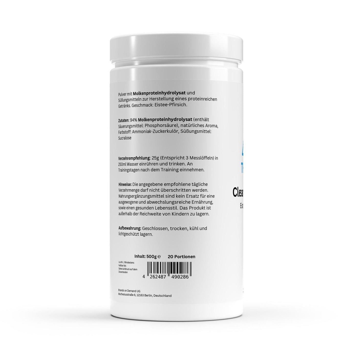 Clear Whey Protein Eistee Pfirsich - 500g - Thrive Up Sports and Diet Nutrition