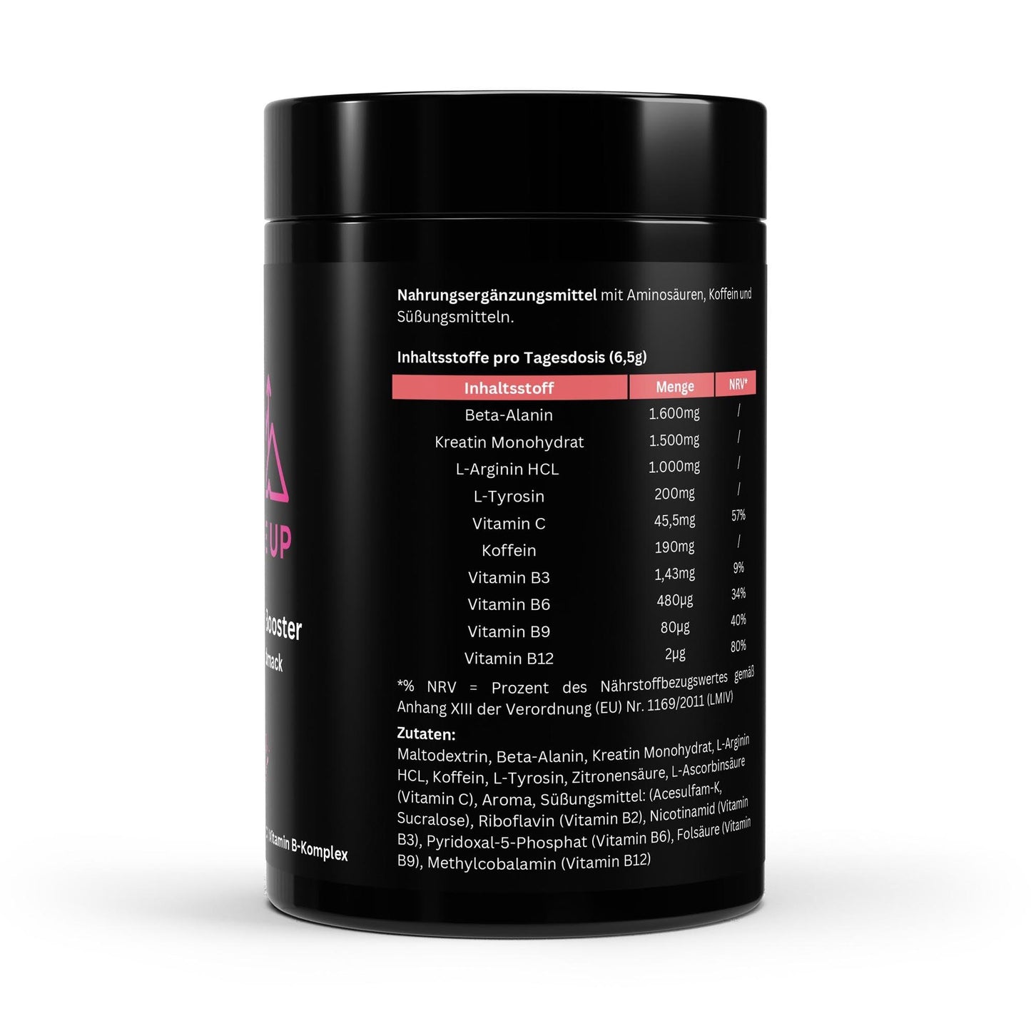 Pre-Workout Booster Himbeere - 520g - Thrive Up Sports and Diet Nutrition