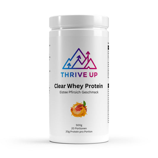 Clear Whey Protein Eistee Pfirsich - 500g - Thrive Up Sports and Diet Nutrition