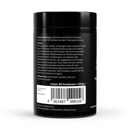 Pre-Workout Booster Apfel - 520g - Thrive Up Sports and Diet Nutrition
